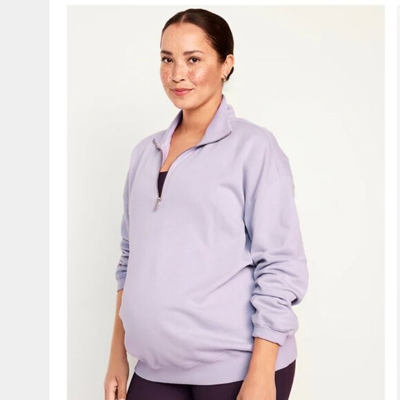 Old Navy Tops - Old Navy XS Maternity 1/2-Zip Pullover